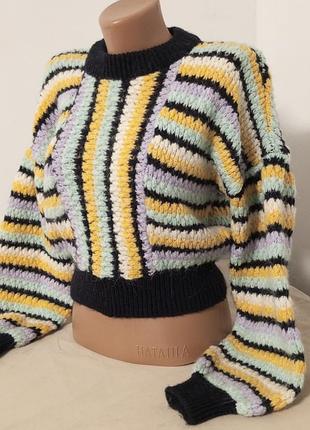 Теплий светр в смужку 
    zara