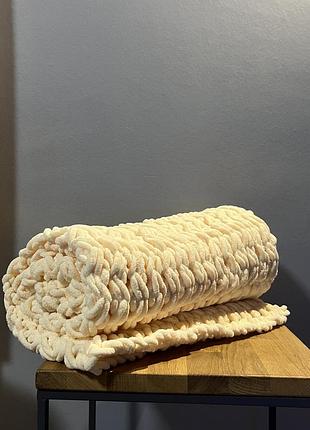 Ручна робота, плед алізе пуфі, 75/90 см