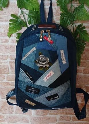 Джинсовый городской рюкзак