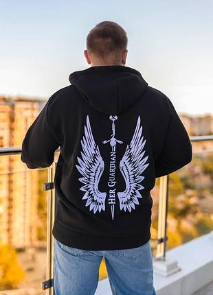 Чоловіча худі в чотирьох кольорах тканина тринитка на флісі