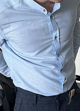 Рубашка чоловіча ( в складі є льон )