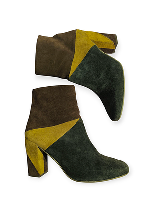 Чоботи замшеві жіночі коричневі шоколадні invito