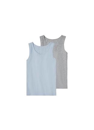 Комлект майка натільна більова набір 2 шт. для дівчинки pepperts