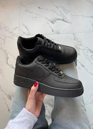 Nike air force 1 low black premium