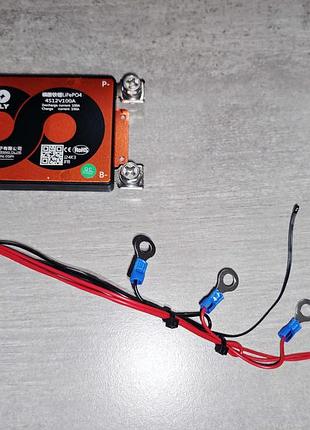 Bms плата daly lifepo4 12v 4s 100a