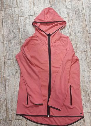 Женское худи/кофта cecil (xl) — 100% хлопок, коралл с контрастом