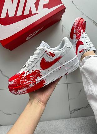 Nike air force 1 low custom blood
