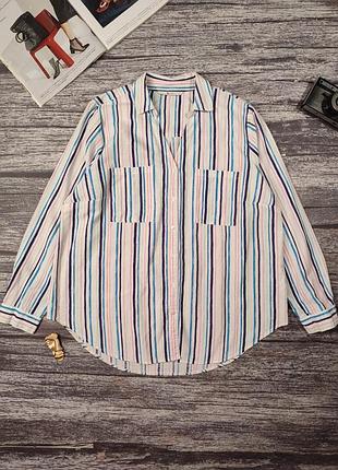 Женская рубашка в полоску