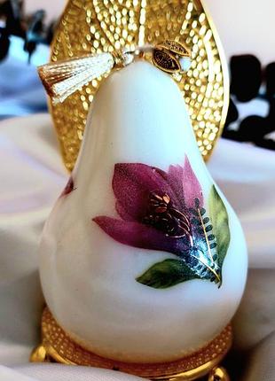 Соевая ароматическая керамическая свеча "груша"