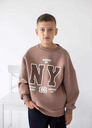 Свитшот, кофта утепленная для парней 134-164