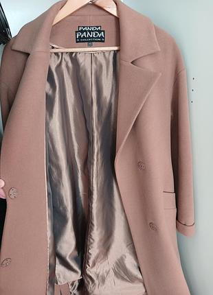 Длинное кашемировое пальто цвет кemэл с-м