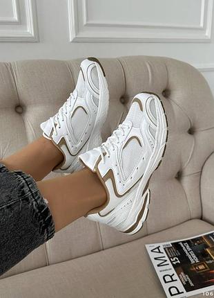 Кроссовки женские в стиле бренда кожа 1067