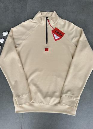 Чоловіча кофта hugo boss бежевий колір