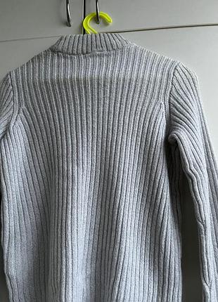 Теплий светр гольф рубчик