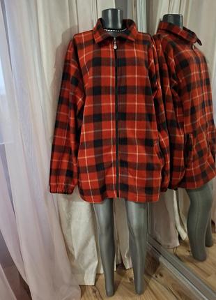 Комфортная с карманами толстовка, жакет большого размера