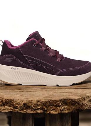 Ботинки зимние женские скетчерс (skechers) мод.144521/burg бордовые