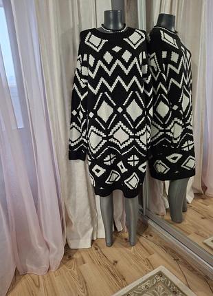 Теплый свитер оверсайз