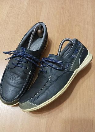 Кожаные качественные мокасины от хорошего бренда