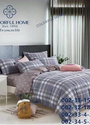 Постільна білизна на резинці фланель, двоспальна, євро