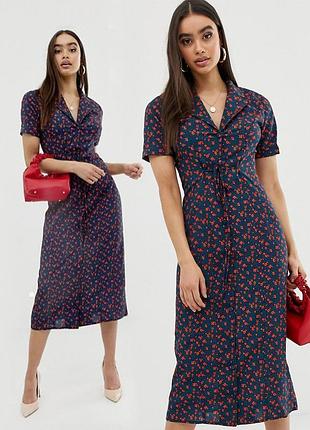 Распродажа платье fashion union миди на пуговицах