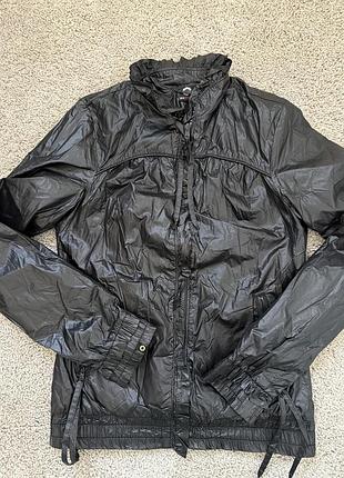 Нова дизайнерська чорна куртка вітровка на бавовняній підкладці gsus sindustries 36 s нідерланди 🇳🇱