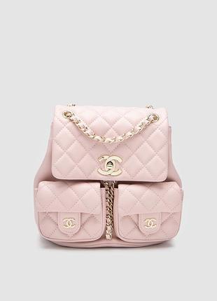 Рюкзак шанель two-pocket duma backpack pink