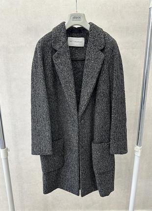 Пальто жіноче viktor&rolf з альпаки та вовни, made in italy, розмір 42
