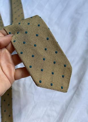 Краатка бежево -желтая в горох винтаж