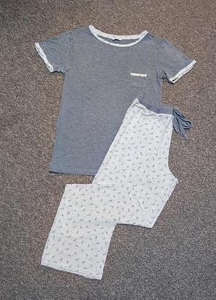 Вискозная пижама футболка и штаны