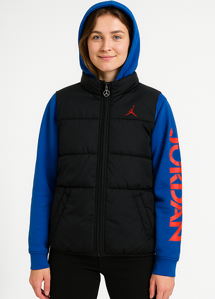 Оригинальная куртка nike jordan жилетка безрукавка с капюшоном tommy hilfiger adidas puma reebok under armour the north face ellesse champion fila dkny