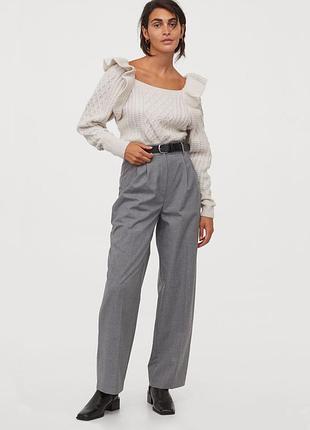 Широкие брюки h&m деловой стиль - l-xl