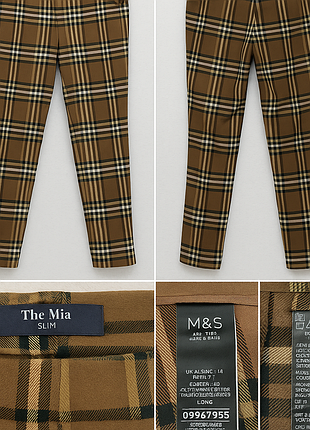 Классические клетчатые женские штаны
