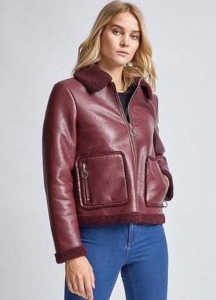 Стильная куртка-дублянка авиатор dorothy perkins