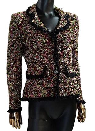 Жакет меланжевый из фактурной нити