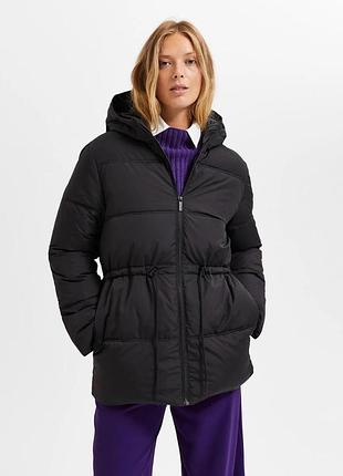Пуховик. жіночий пуховик. чорний пуховик.