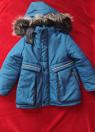 Зимняя детская куртка на мальчика,