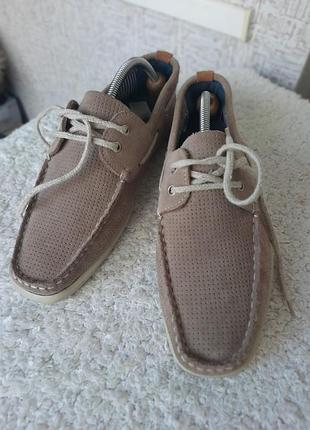 Продам кожаные макассины, river island, 41,5-42p