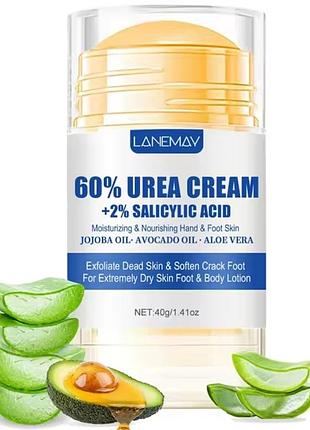 Крем для рук и ног увлажняющий крем, содержащий 2% салициловой кислоты подходит для увлажнения потрескавшихся ног и сухой кожи.