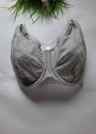 Eur 85f бавовняний комфортний бюстгальтер на великі груди на кожен день №2638