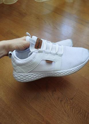 Белые текстильные кроссовки bench размер 39