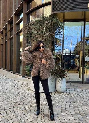 Шуба жіноча з штучного хутра