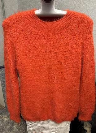 Свитер  теплый травка