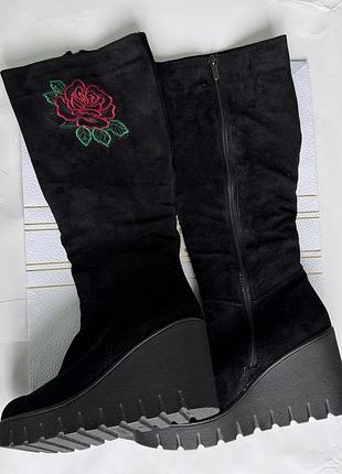 New trend нові зимові дуже теплі чоботи сапогі