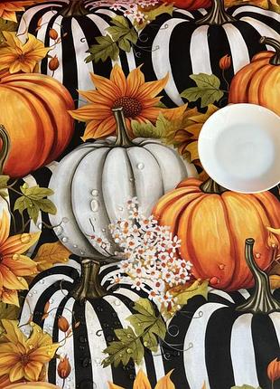 Скатертина тефлонова з гарбузами