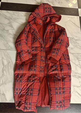 Пуховик довгий benetton розмір m