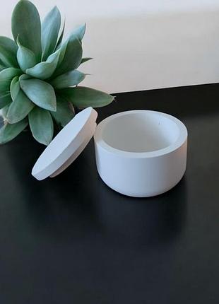 Кашпо подсвечник гипсовый шкатулка для украшений