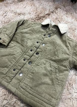 Вельветова куртка з утепленням