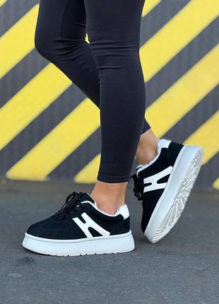 Натуральна замша + хутро ‼️ жіночі утеплені кросівки