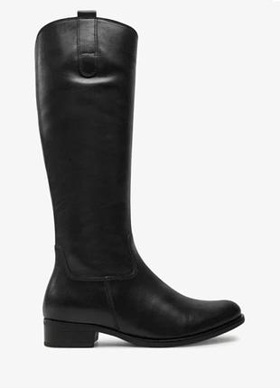 Кожаные женские сапоги