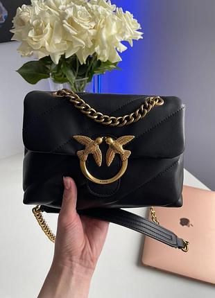 Жіноча  сумка pinko love puff / пинко премиум black guess jacquemus